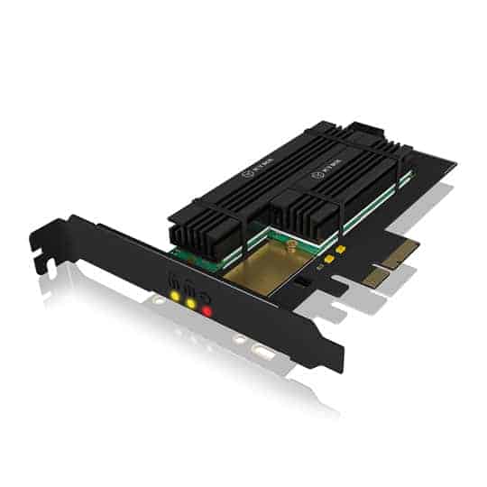 (image for) ICY BOX IB-PCI215M2-HSL PCIe Extension Card for 2x M.2 SSDs